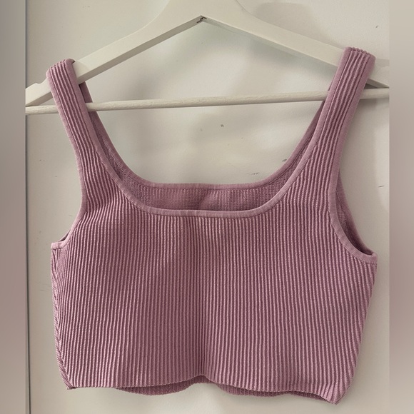 Babaton Pink Ribbed Knit Tank Top - Picture 3 of 4